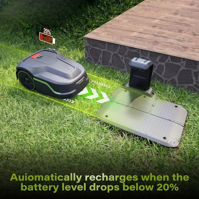 Automatic intelligent lawn mower Home garden lawn mower Ultrasonic outdoor high-efficiency lawn mowing robot 3