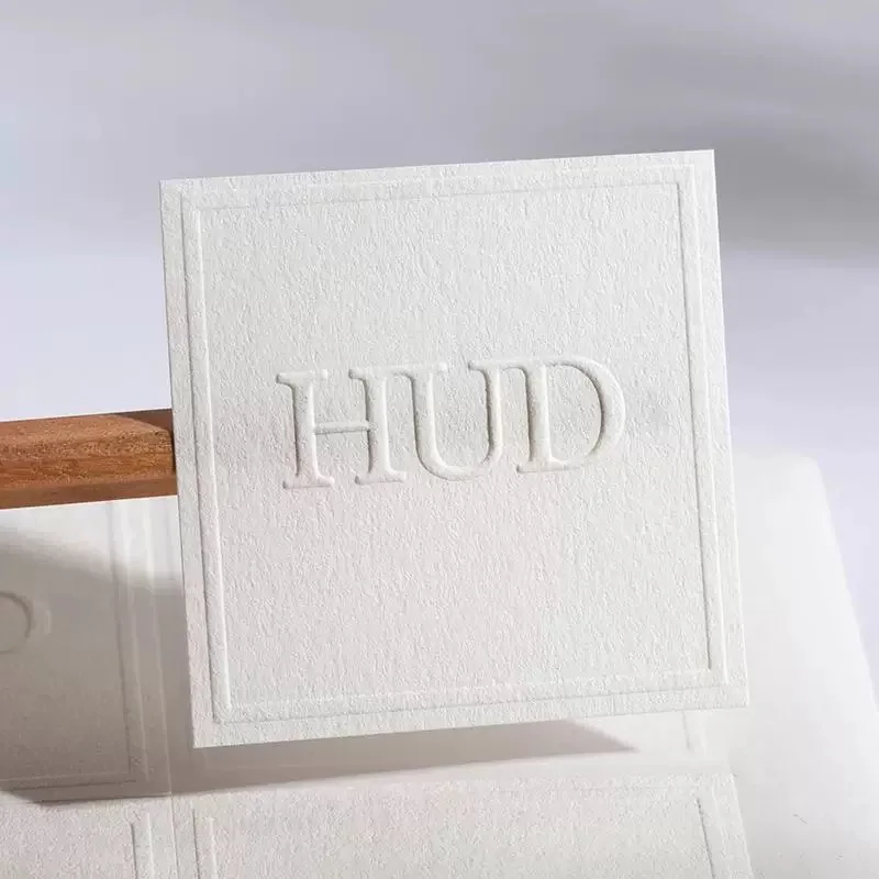 100pcs Custom Embossed White Stickers – Personalized Adhesive Seals with Name, Logo or ... - SKU SSL900235 - UGI Packaging