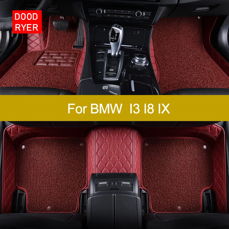 DOODRYER Car Floor Mats For BMW i3 IX IX3 i8 Foot Coche Accessories