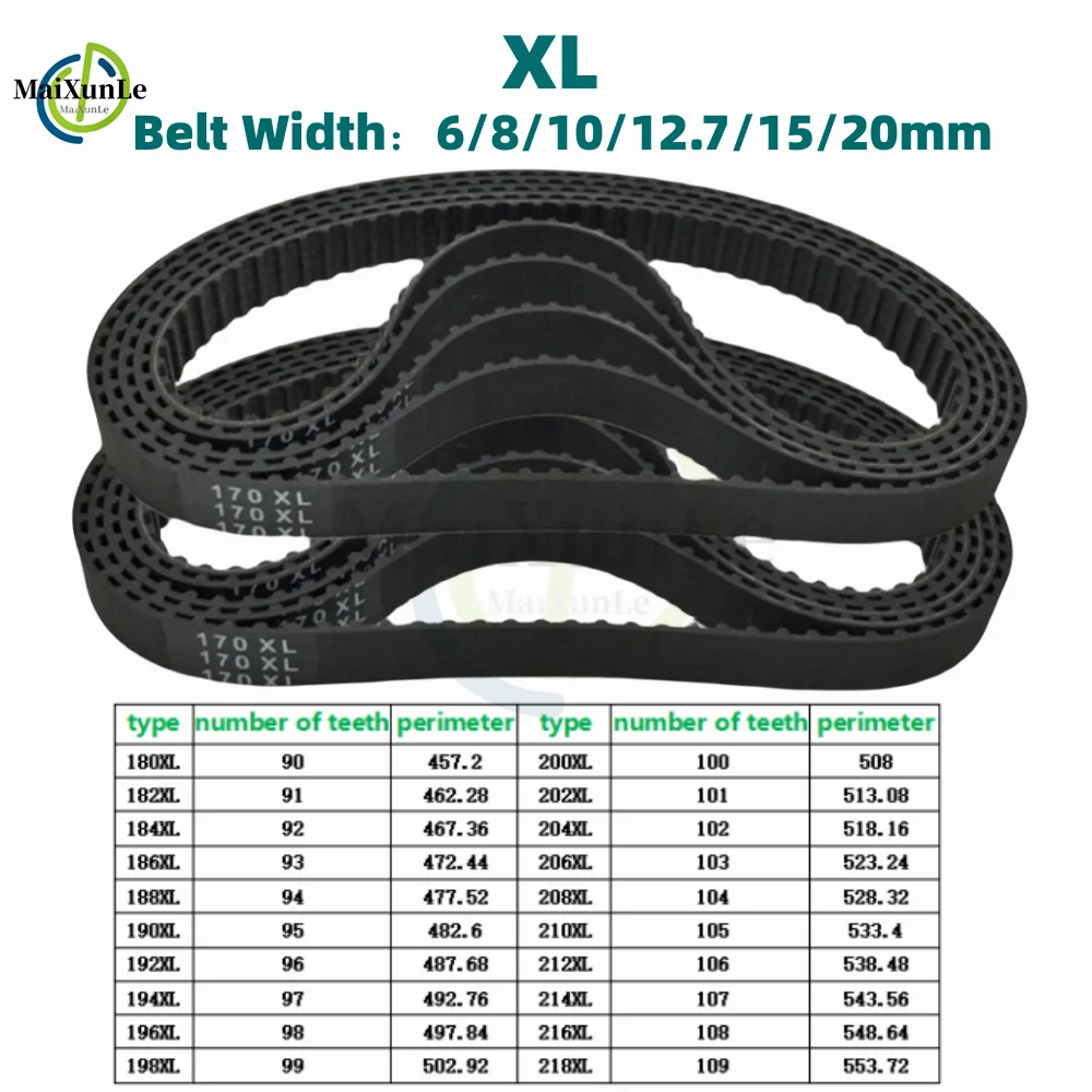 XL Timing Belt 180XL/182XL/184XL/186XL/188XL/190XL/192XL/194XL/ 196XL ...