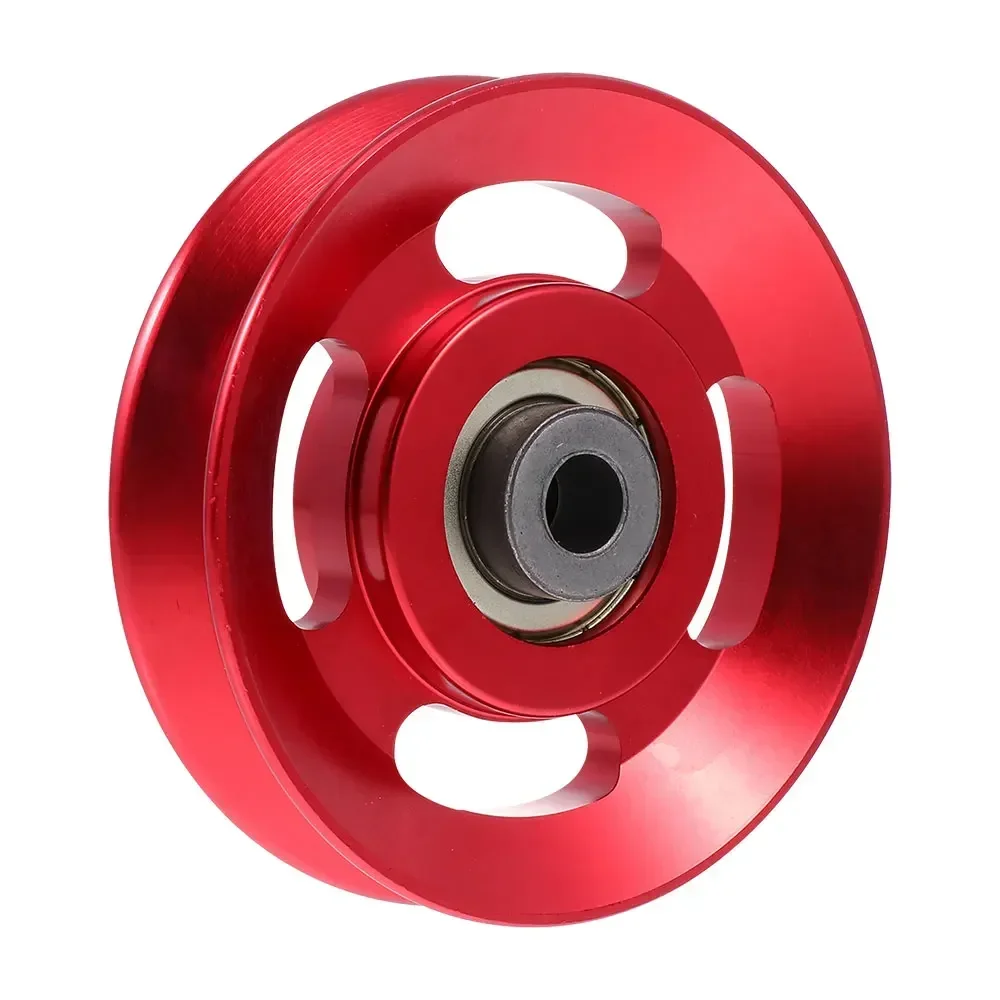 

Red/black Gym Heavy Load Fitness Color Lift Aluminium Bearing Pulley Alloy 88mm Wheel Equipment 4pcs/lot Part