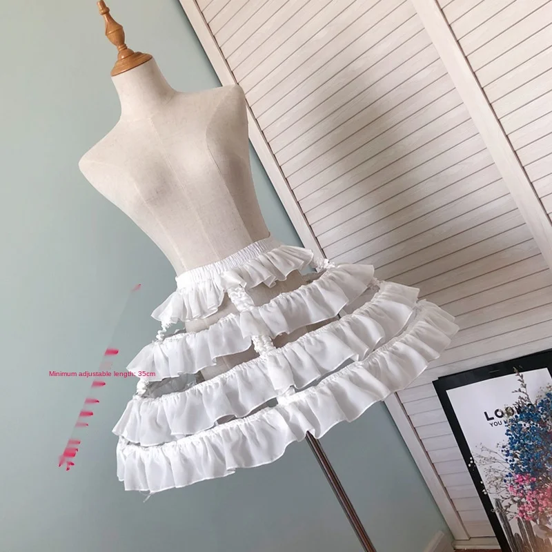 Adjustable Length & Canopy Lolita Bird Cage Fishbone Crotch Wind New Lolita Crinoline