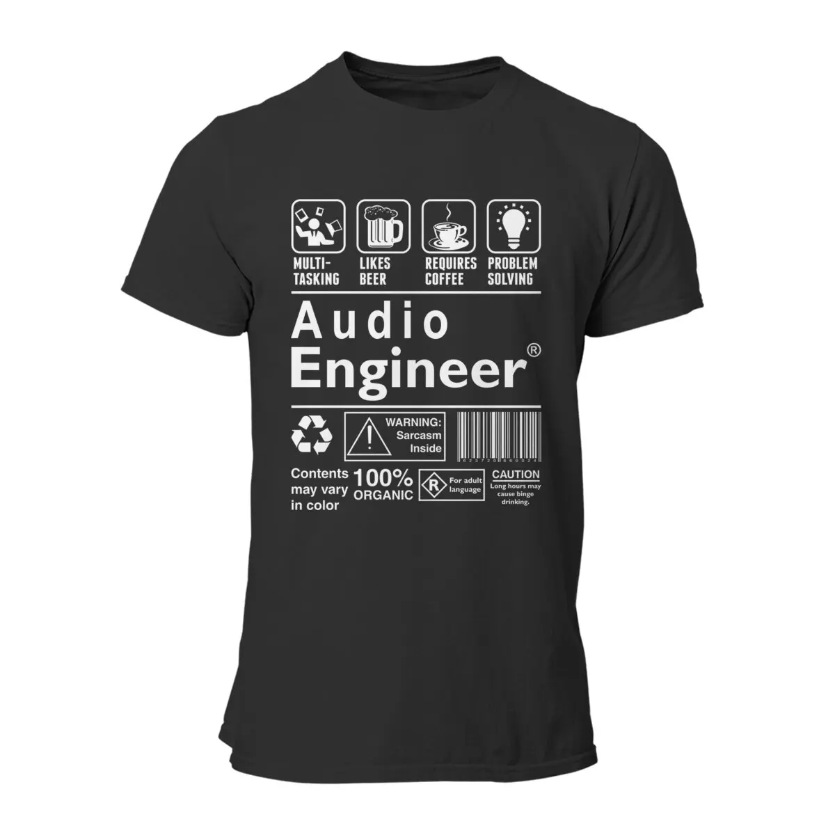Audio-Ingenieur plus Größe Unisex-T-Shirt für Männer Baumwolle lustige T-Shirts T-Shirt Kleidung Geschenk idee – Detail 2