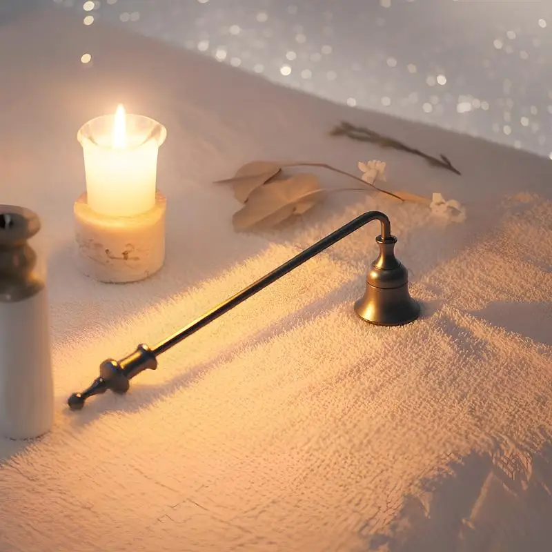19CM/23CM Candle Damper Candle Stainless Tool Long Handle Bell Extinguisher AccessWicks Out Steel Extinguish Putting Accessories