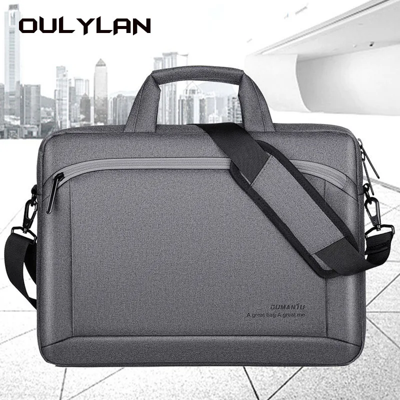 

OULYLAN New Men's Portable Laptop Bag with 14 inch Waterproof Inner Tank Package