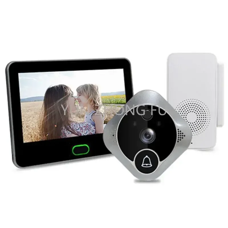 

Беспроводной умный дверной звонок с ЖК-экраном 170 ° 1080P