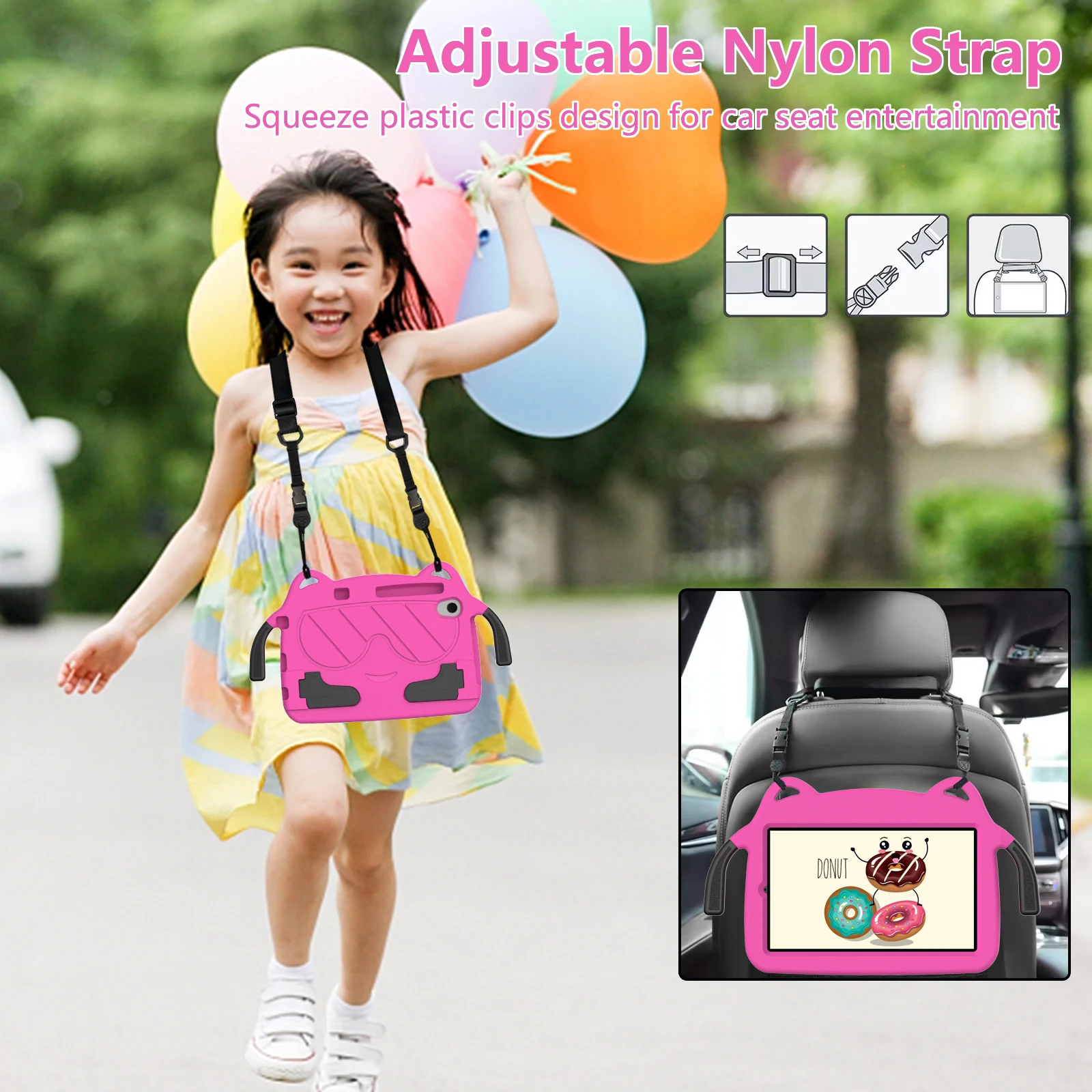 Kids Shockproof Case with Handle and Kickstand