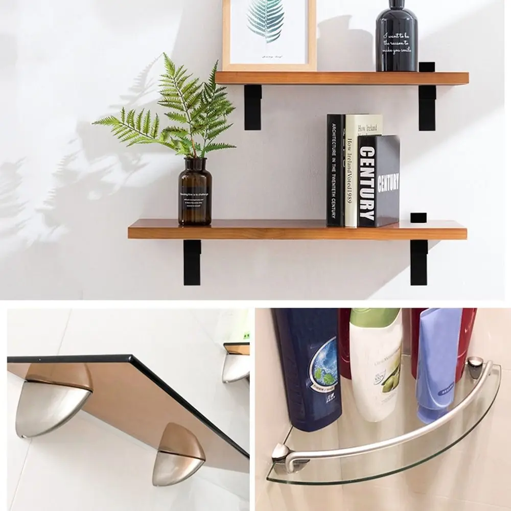 Description Picture 6 of itemHardware Furniture Accessories Wall Mount Bracket Glass Door Clamp Frameless Brackets Cabinet Door clip Glass Shelf Holder