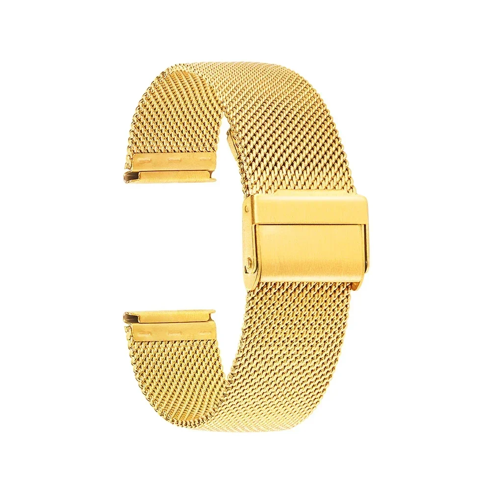 Sleek Mesh Metal Milanese Strap - Solid Stainless Steel Watch Band Replacement