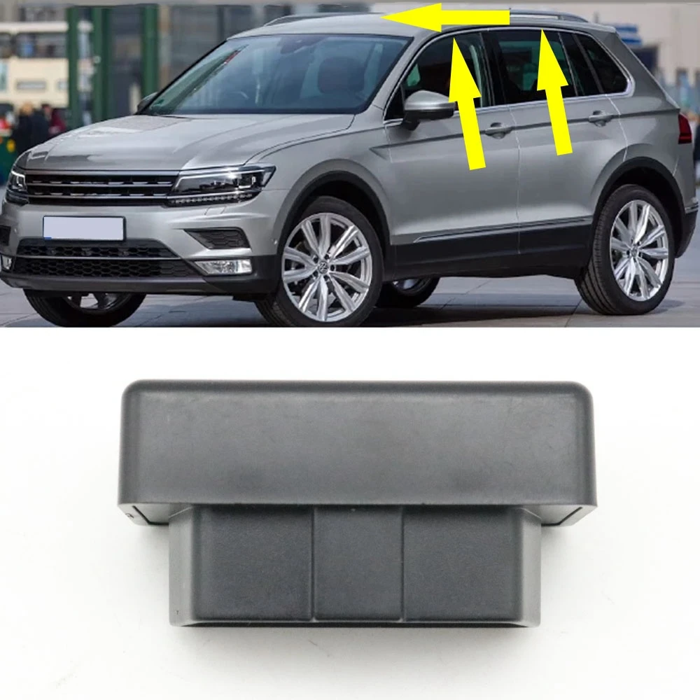 Автоматический стеклоподъемник OBD с дистанционным управлением, люверсивный модуль для Volkswagen VW Tiguan MK2 L 2017-2023