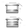 Multilayer Kitchen Cabinets Kitchen Stainless Steel Workbench Commercial Console Kitchen Furniture Mordern Simple Operation Desk 6