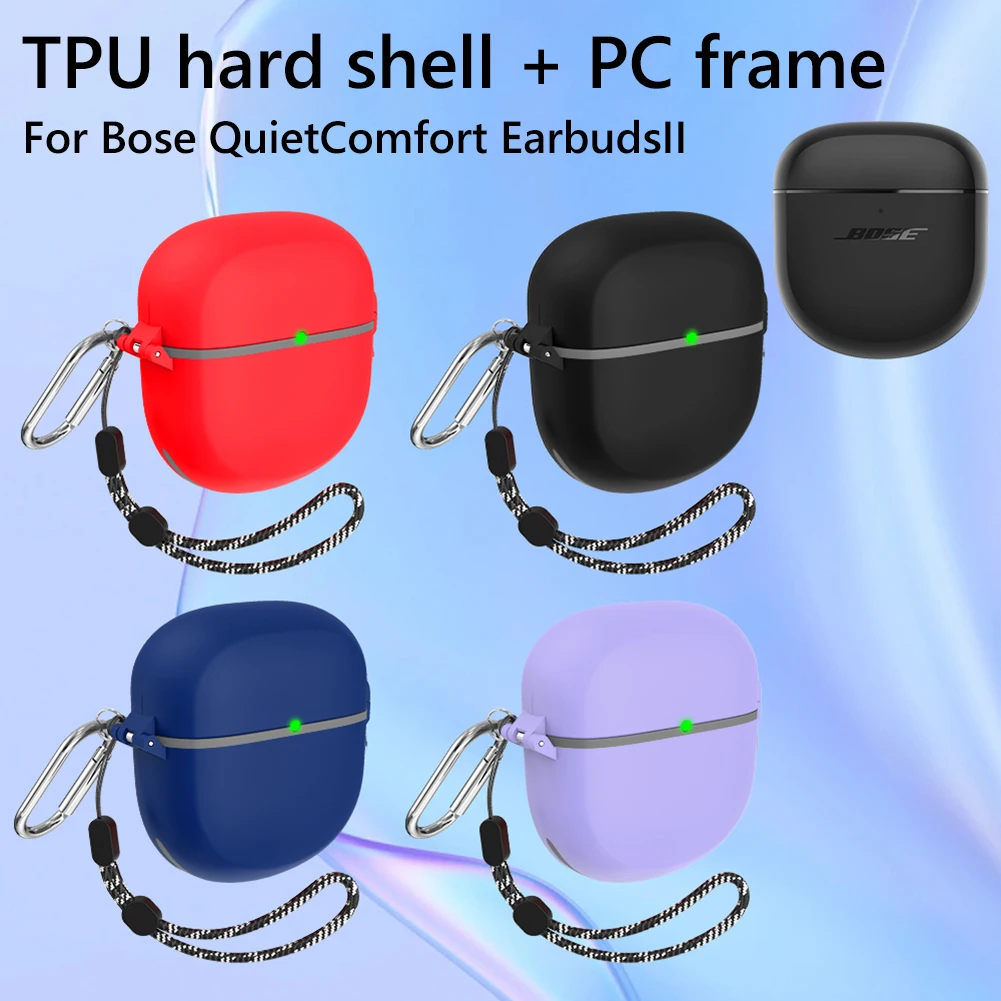 TPU+PC Wireless Bluetooth Earphone Protective Waterproof Case for Bose QuietComfort Earbuds II Protector Sleeve Shell - AliExpress