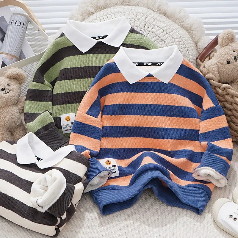 

Boy's Hoody Spring and Autumn Tops 2022 New Children Boy Autumn Clothing Handsome Bottoming Shirt
