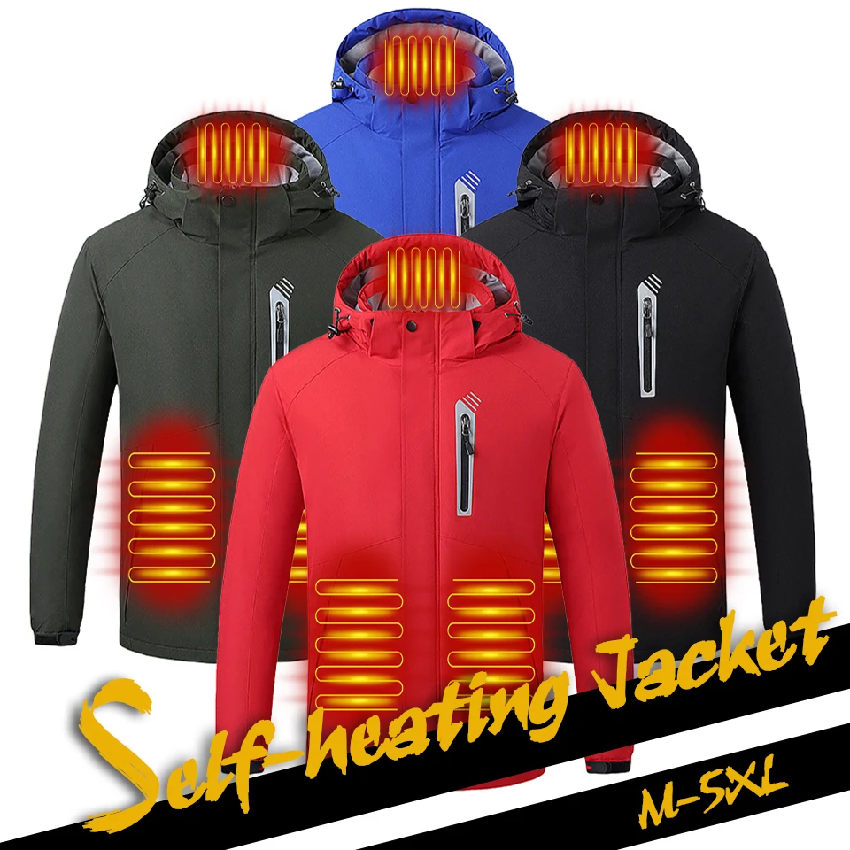 GOBYGO Winter 8 Zone Heated Jackets Electric Heated Clothes USB Heating
