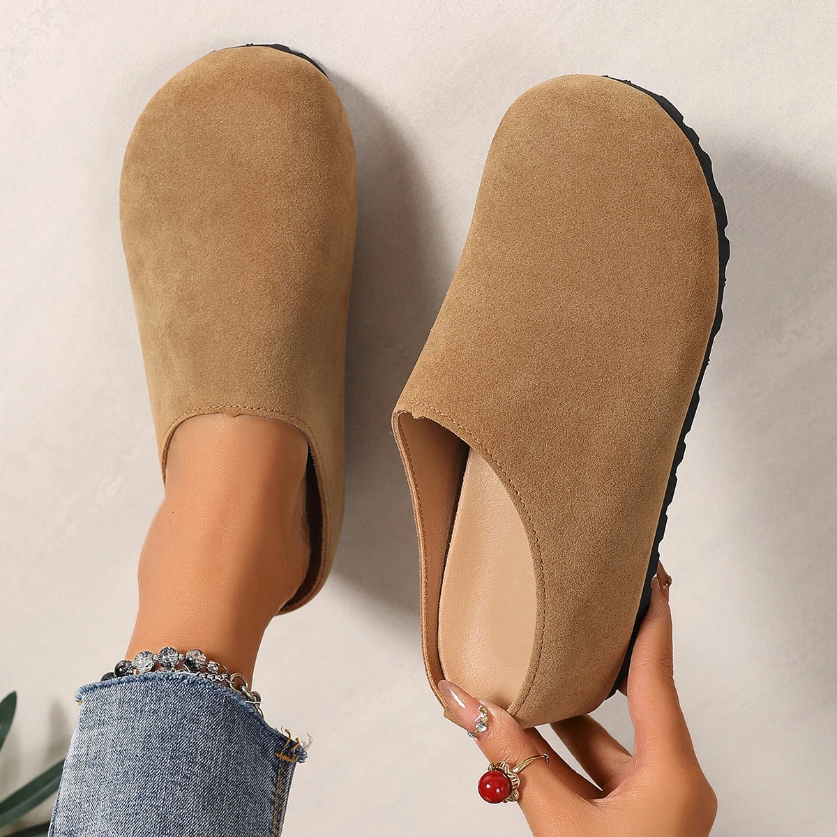 Women Slippers Couples Garden Clog Water Proof Shoes Women Fashion Comfortable Slippers Outdoor Baotou Sandals Slides Women 6