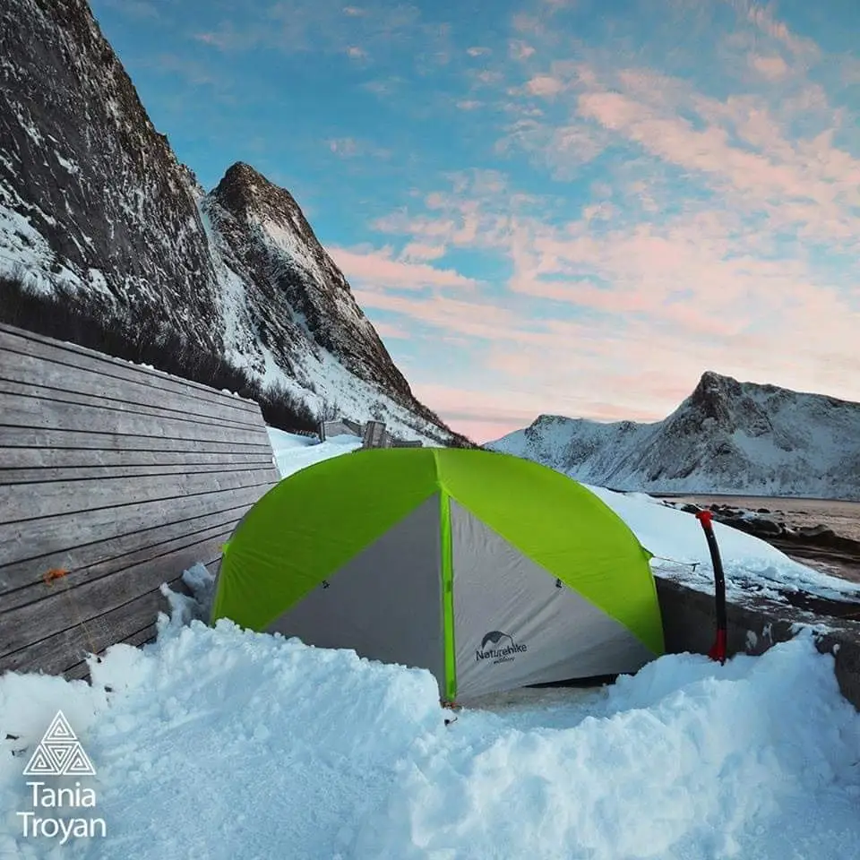 Naturehike Mongar 20D Nylon outdoor ultralight hiking adventure tent Waterproof Folding Camping 2 man camper tent camping tent portable tent survival tent