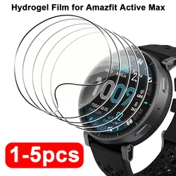 Premium 5 - Pack Antiscratch Soft TPU Hydrogel Screen Protector Film - Amazfit Active Max (5PCS)