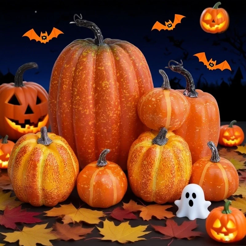 Artificial Pumpkin Decoration Set for Home Garden Wedding Party
