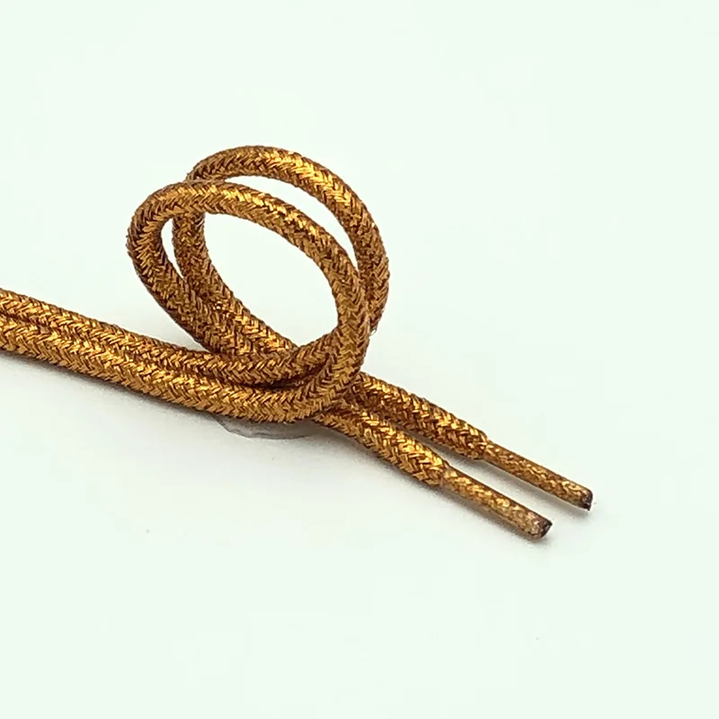 Vibrant Round Lurex Shoelaces