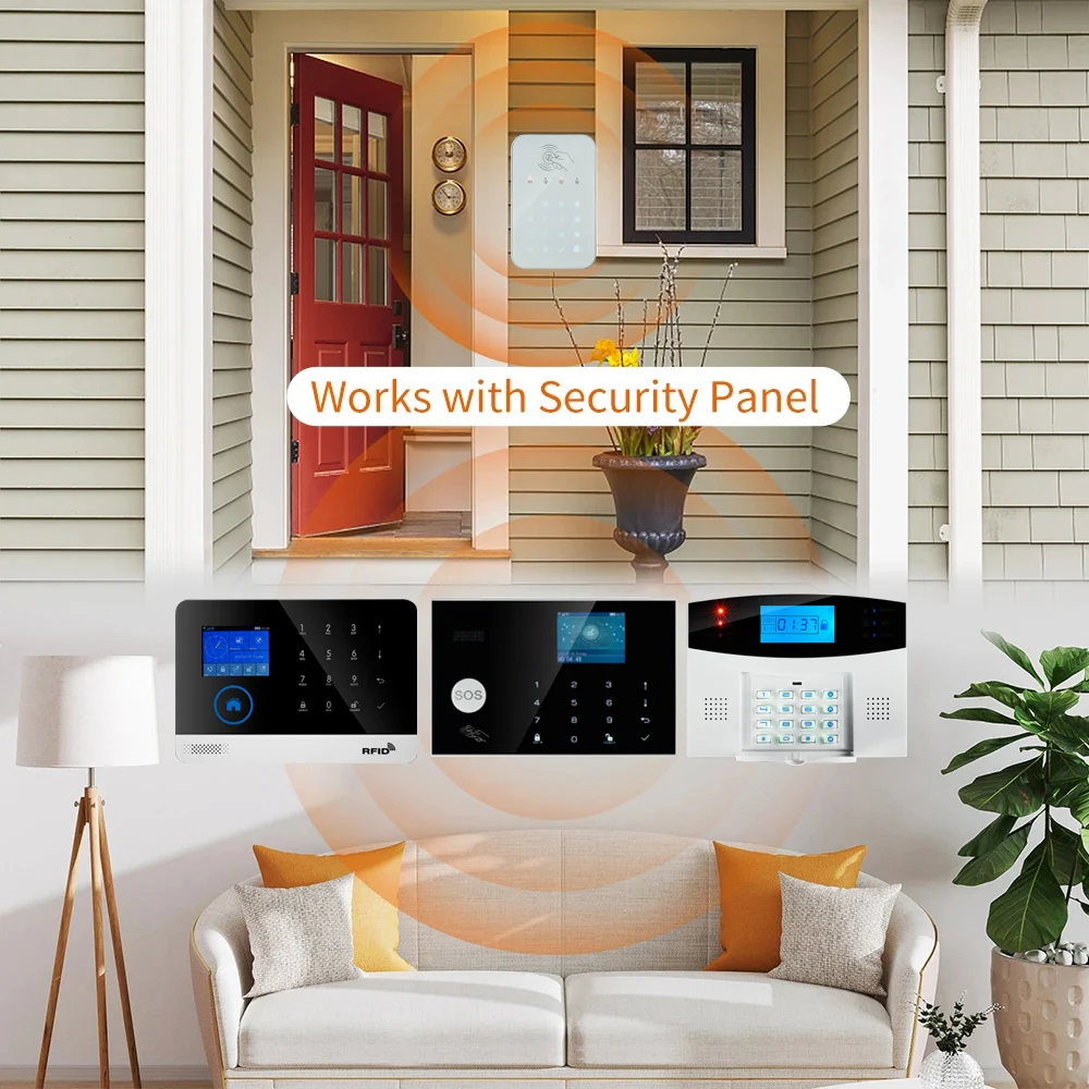 Gsm Alarm System Wireless Keyboard RFID Card Keypad for Burglar Alarm Host Control Panel 433Mhz PG103 107 W2B W3B W7B G30 G50 alarm control keypad