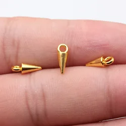 Set of 20 Multi - Colored Awl Charms - Zinc Alloy Jewelry Crafting Accessories (Gold Color)