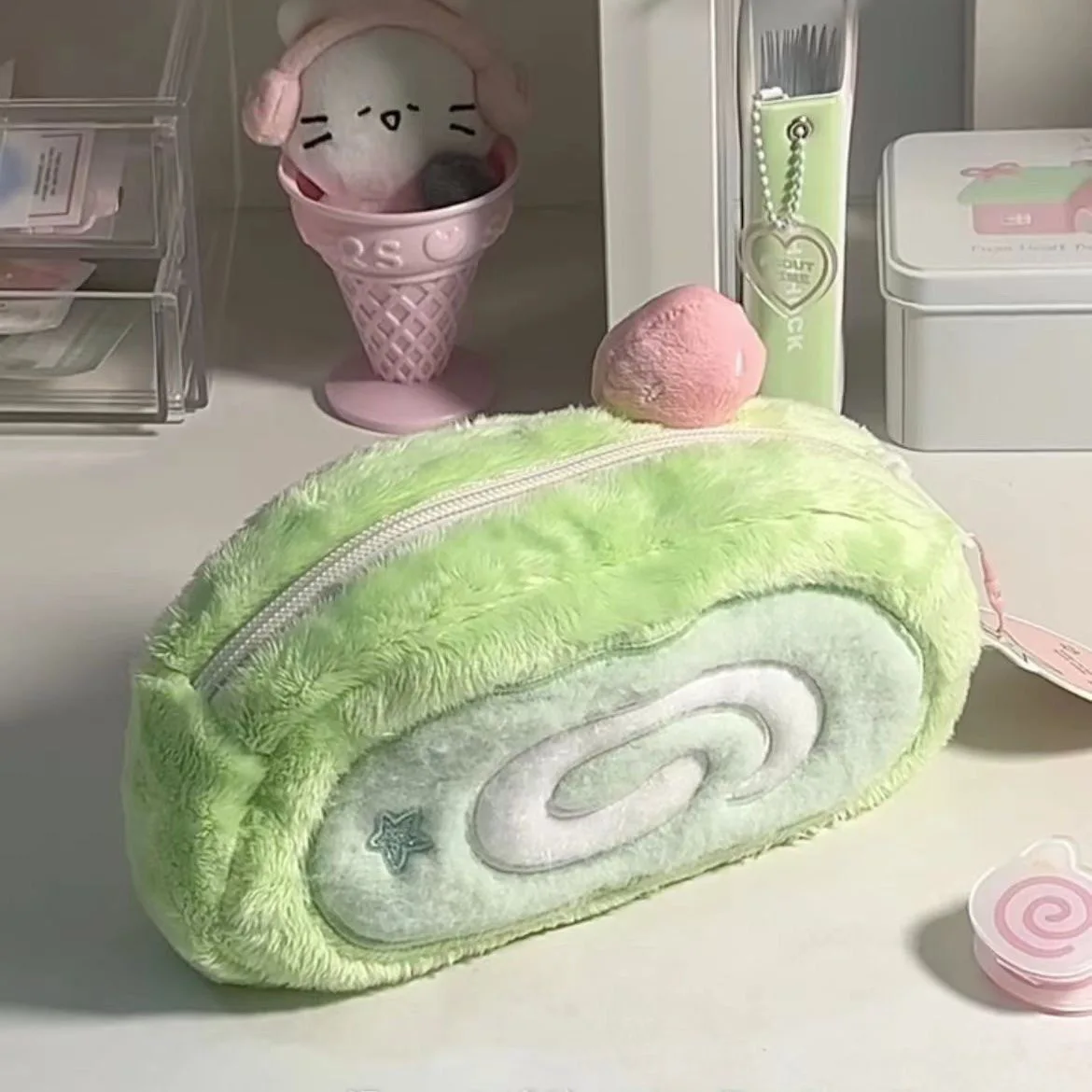 Kawaii Therapy Strawberry Swissroll Pencil Case