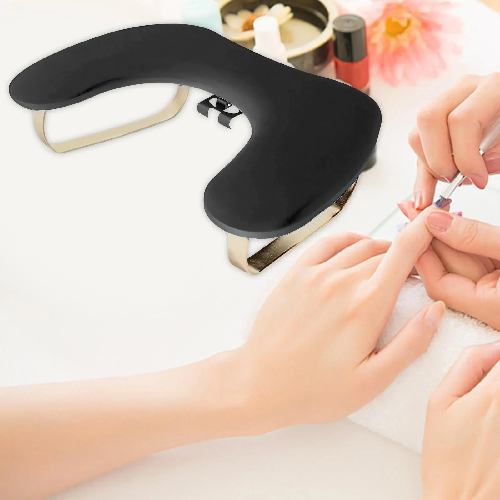 Nail Art Hand Pillow with Phone Mount Non Slip Accessories Professional Salon Tool Salon Hand Rest Cushion for Nail Beginner