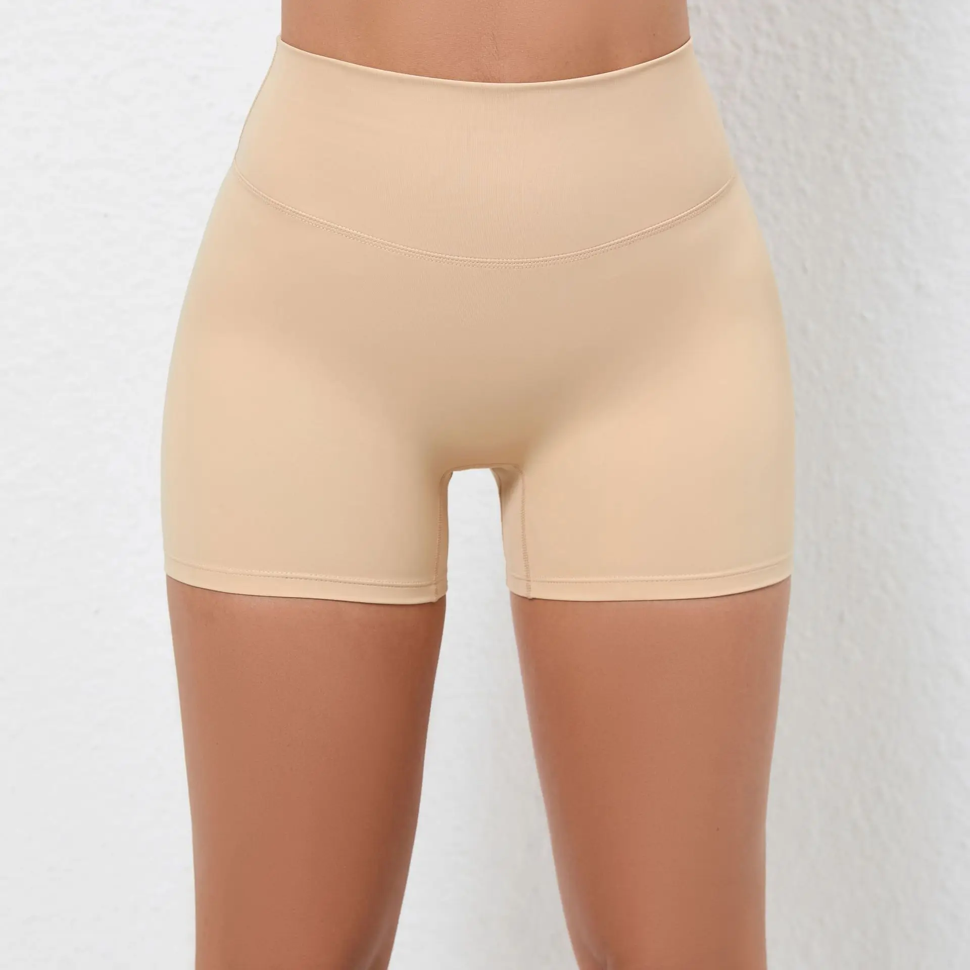 Sport Shorts Women Push Up Short Mujer Femme High Waist Yoga Clothes Gym Fitness Clothing 2024 Sportswear Orange White Pink Skin