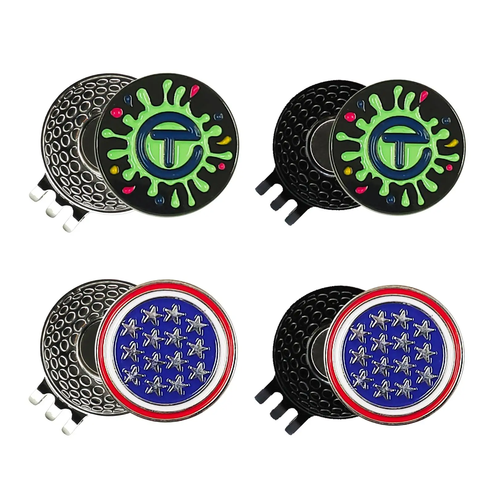 

Golf Ball Marker Golf Ball Mark Tool for Golf Hats Golf Sports Accessories
