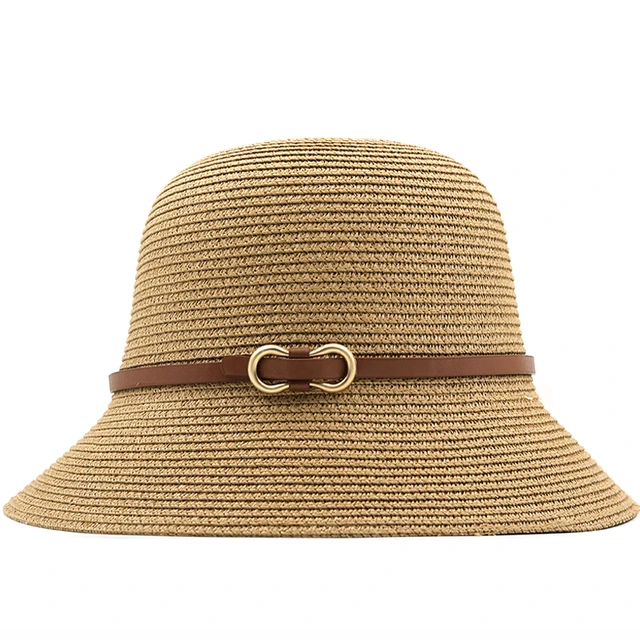 New Girl Straw Fisherman Hat Wide Brim Floppy Summer Hats For Women Beach  Panama Straw hat