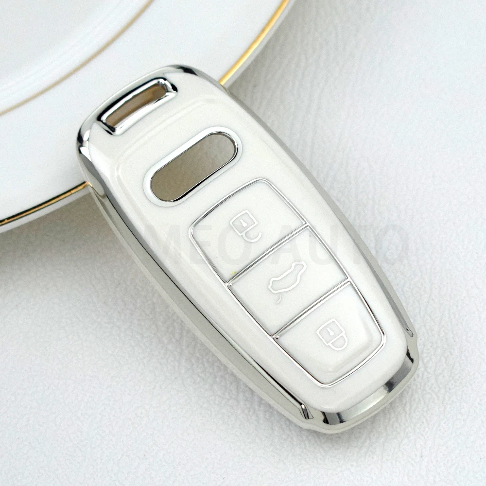 Premium Soft TPU Car Key Case Cover - Auto Styling Protection Shell Holder Accessories