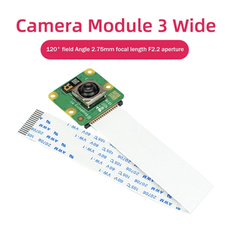 

1 Piece Camera Module 3 Camera 12MP HD Camera HDR Auto Focus Camera Module Green For Raspberry Pi 120°