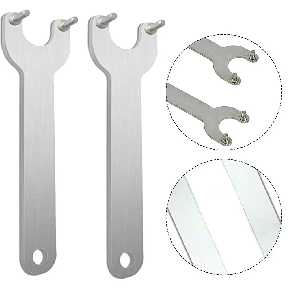 2 stücke Winkel Grinder Schraubenschlüssel 125/150mm Schlüssel Werkzeug Für Marmor Maschine Elektrische Bohrer Ersetzen Schleifen Disc welle Hand Werkzeuge – Detail 4