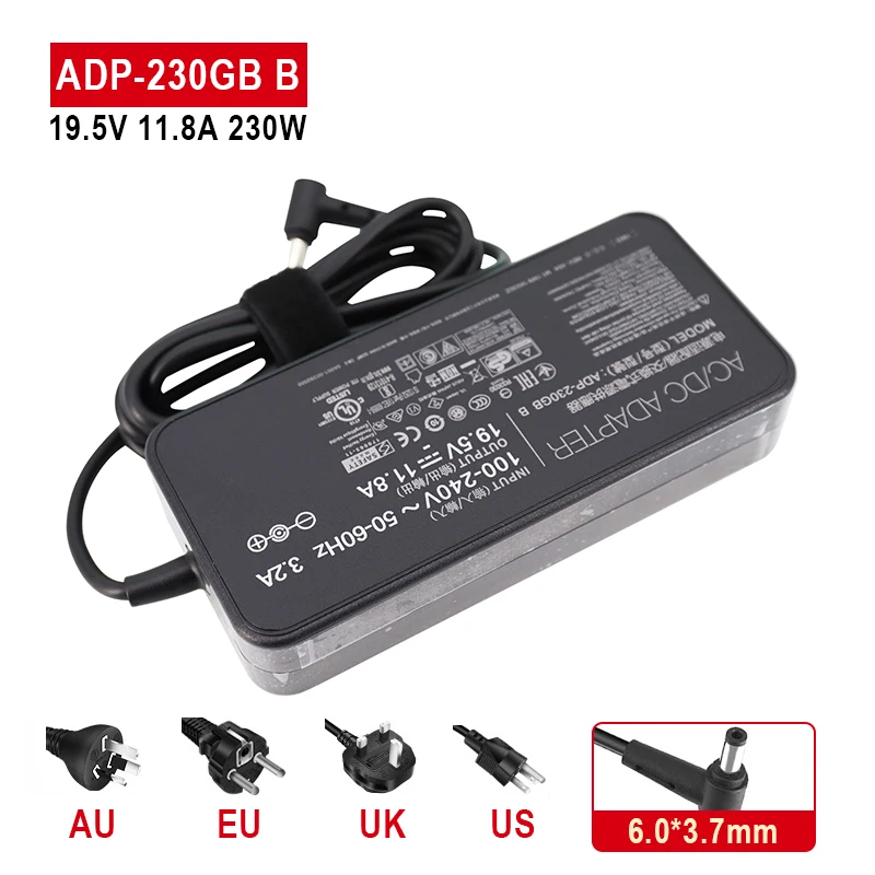 230W 19.5V 11.8A For Asus ROG Zephyrus GX501VS GX501VI GL702VS GL702ZC GL702V Gaming ADP-230GB AC Adapter laptop charger