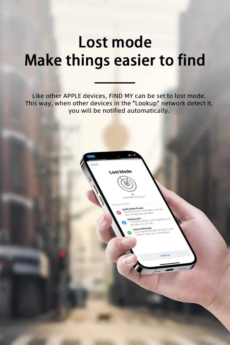 Bluetooth GPS Tracker via IOS Find My App Alternatives Tag for Apple Airtag Anti