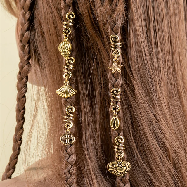 Hair Clips 2020 Different Charms Tiara Braid Dread Dreadlock Beads Cuffs Rings  Jewelry Dreadlock Clasps Hair