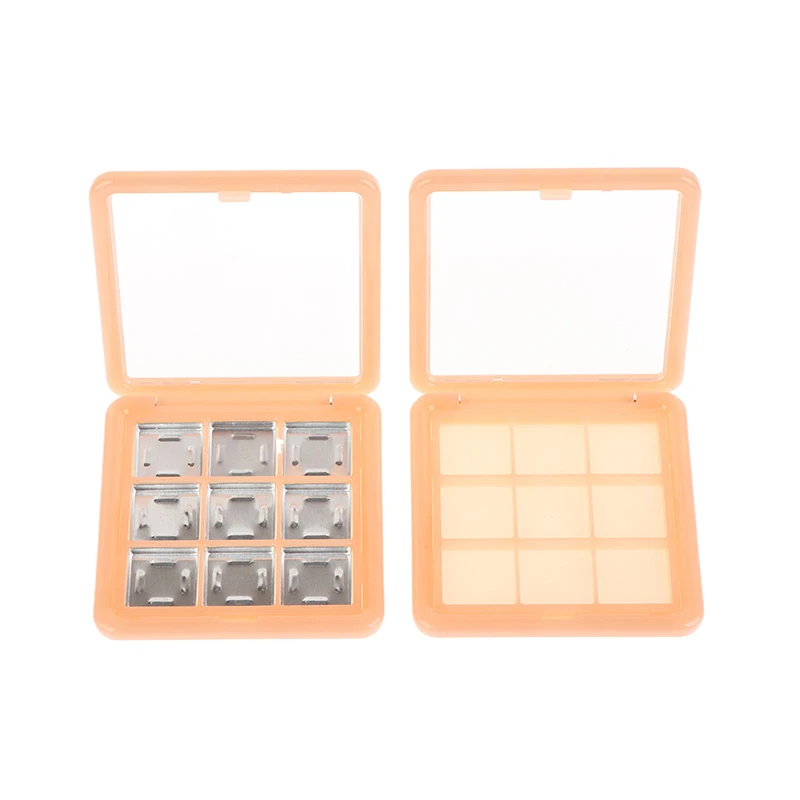 빈 아이섀도우 케이스 팔레트 여성용 아이 메이크업 보관 용기 초보자 DIY 아이섀도우 도구 9칸