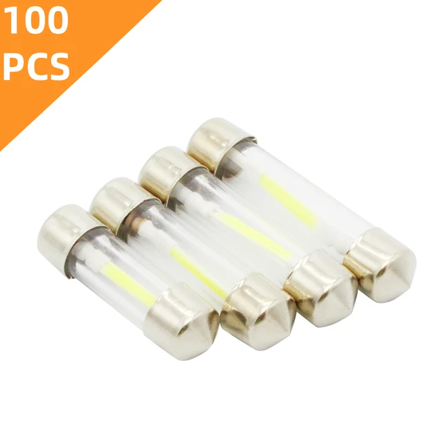 100Pcs C5W 12V Car Interior Lamp Festoon 31mm 36mm 39mm 41mm Reading Dome  Parking Plate License Lights - AliExpress