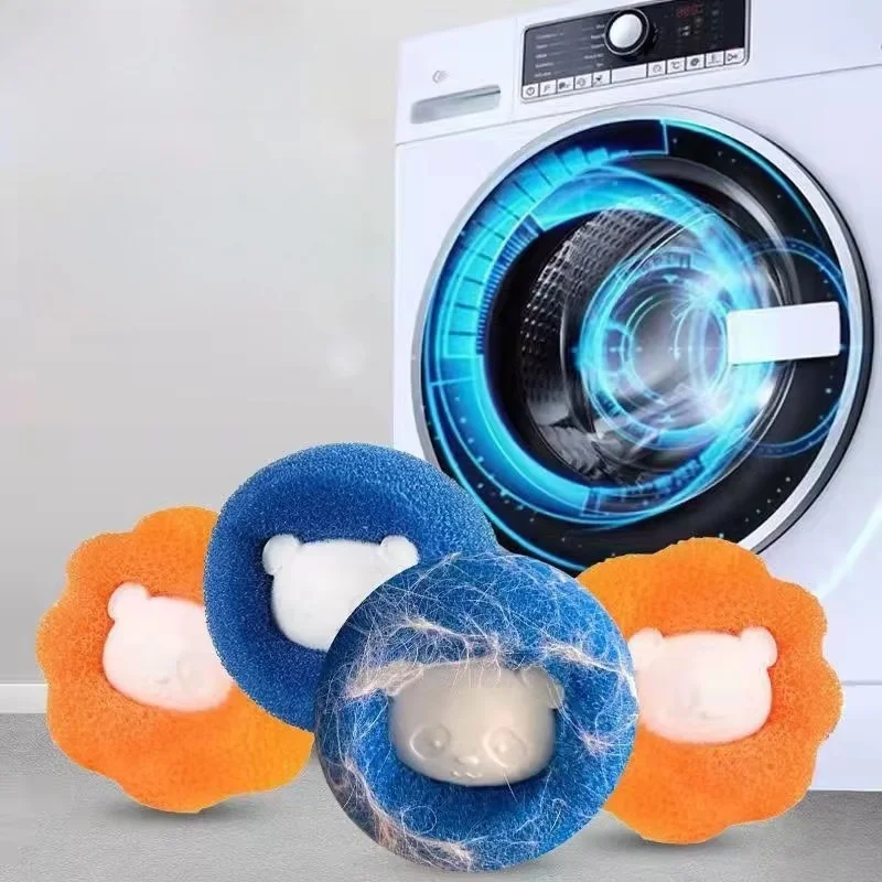 10PCS Friendly Pet Hair Catcher Reusable Laundry Lint Remover Washer Dryer Machine Pet Fur Removal Tool Anti Static