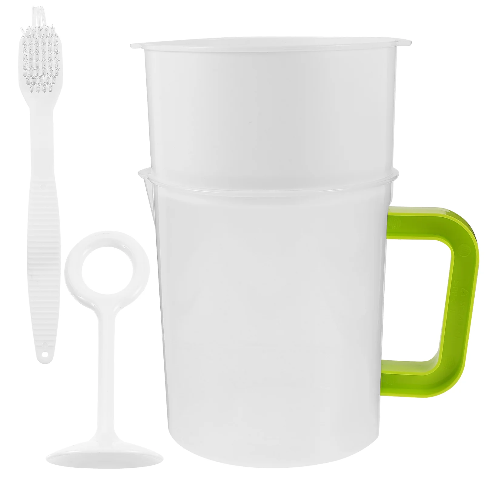

Food Strainer Yogurt Maker Soy Milk Juice Tea Filter Mesh Nut Bag Replacement Handle Press Stick Brush