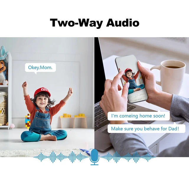 2K 4MP Tuya Smart Baby Monitor with 5-inch Portable Display APP Remote Control Cry Detection Auto Night Vision Electronic Nanny 2