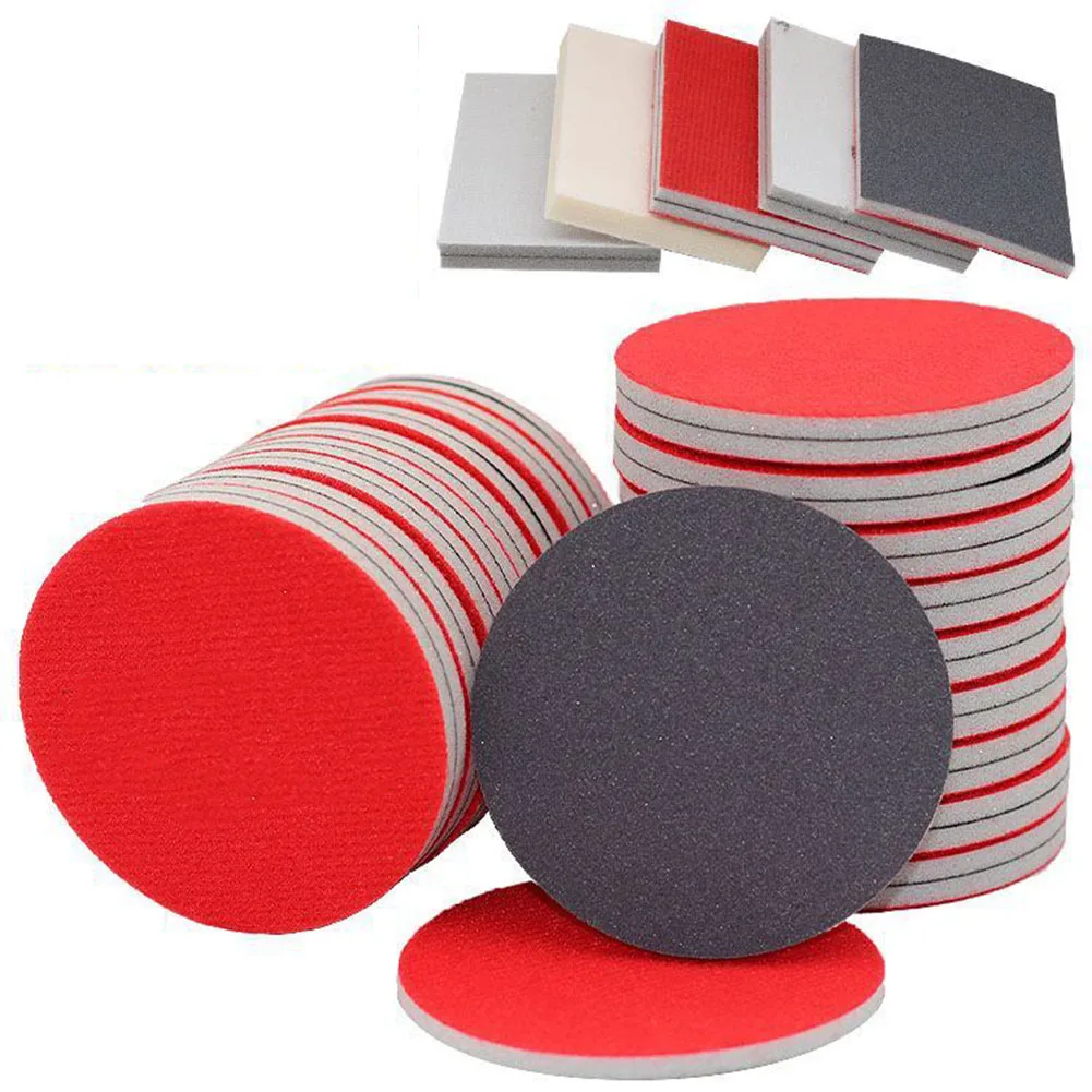 Bowling Polishing Cleaner Sponge Pad Kit 5 Inch 500/1000/1500/2000/3000 Frosted Paper Bowling Ball Sanding Accessories 12PCS bowling accessories bowling pad cleaner
