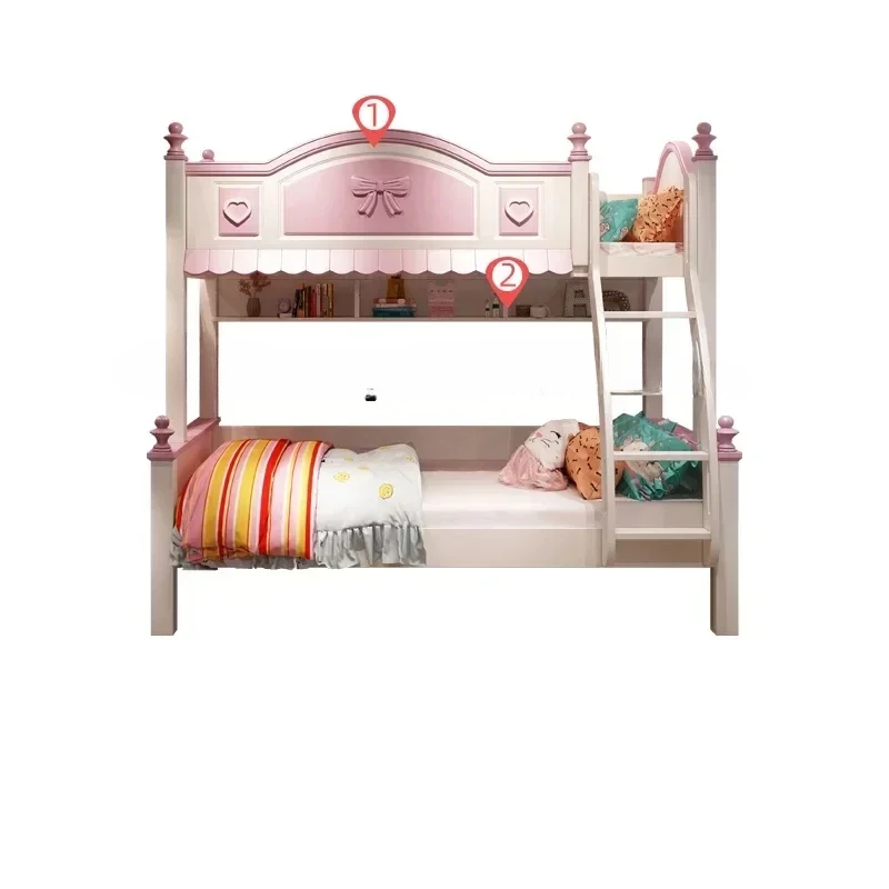 

Двухслойные детские кровати для принцесс, раздельные двухъярусные кровати высотой, экономичные детские кровати, Cama Infantil, мебель для спальни QF50TC