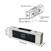 SHAHE Laser Protractor Digital Inclinometer Angle Measure Laser Ruler Large LCD Angle Finder Type-C Charging Laser Measurement 2