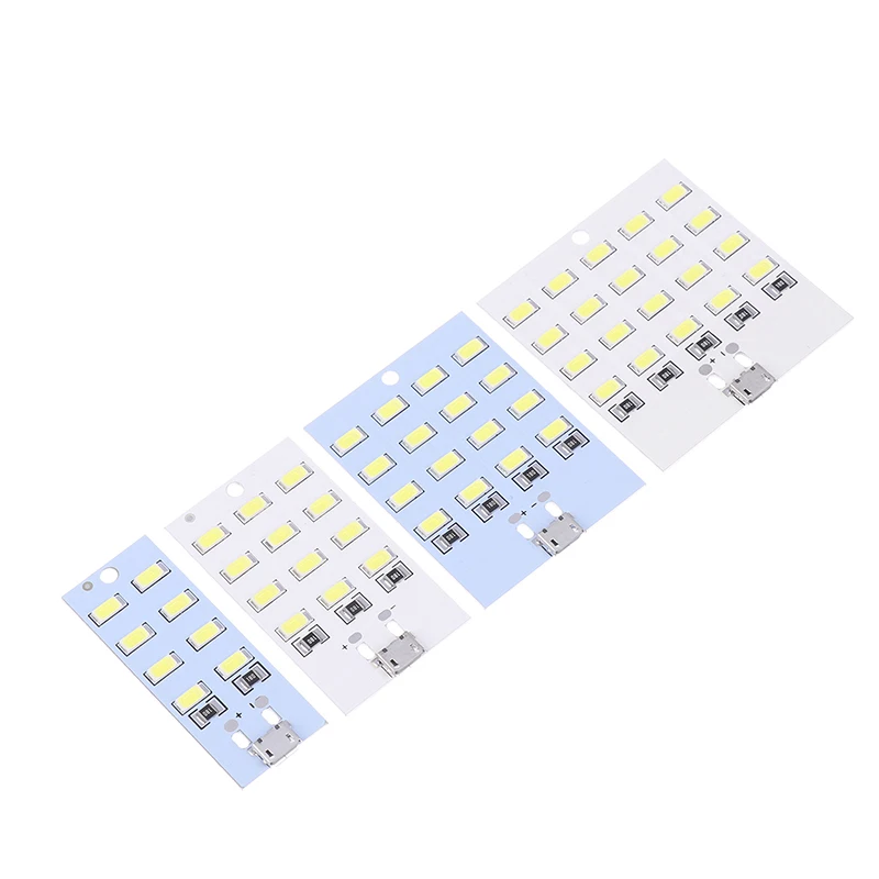 Mirco USB Interface 5730 SMD 5V 430mA~470mA LED Lighting Panel USB Mobile Light Emergency Light Night Light DIY Desk Lamp 3