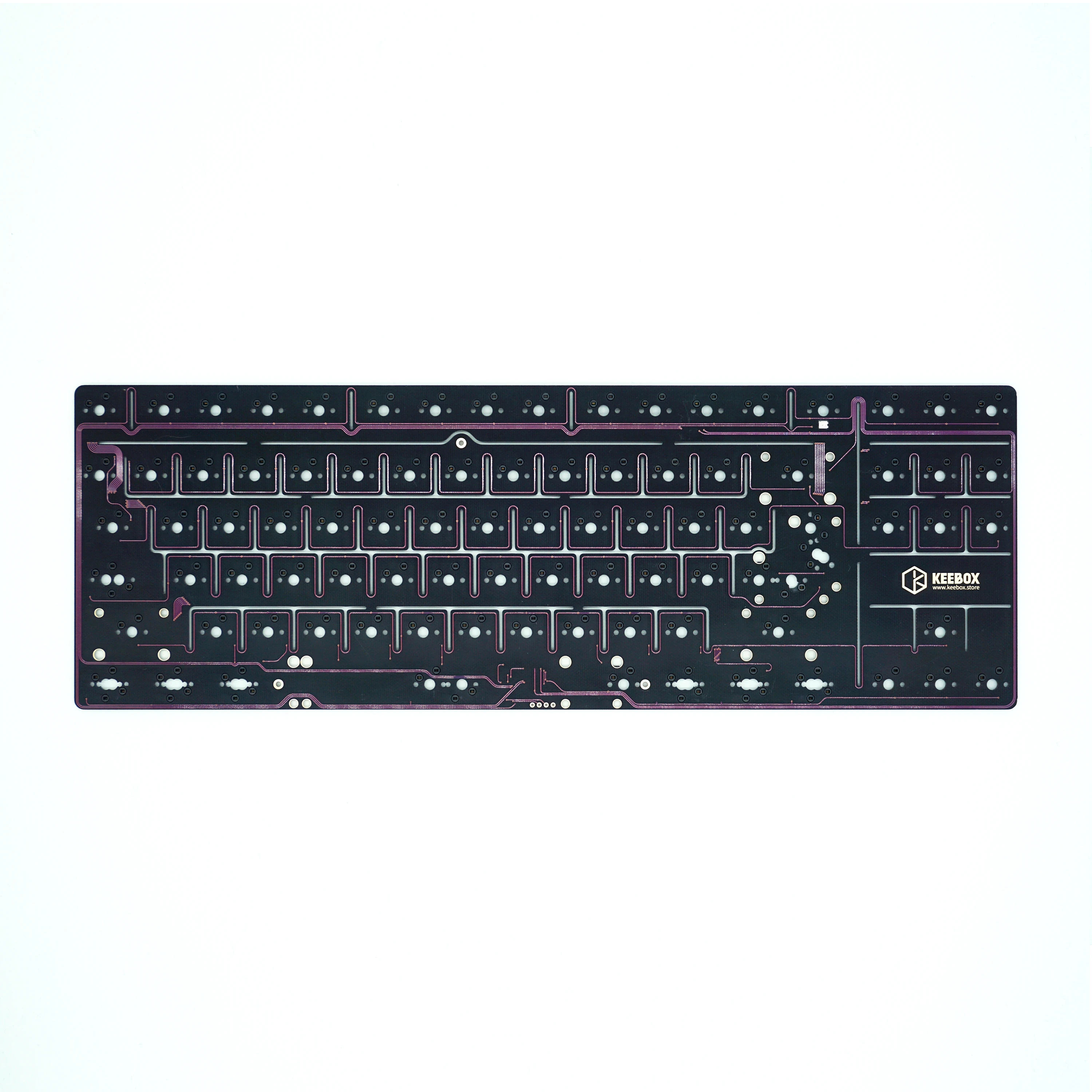 Keybox y & R80 Pcb Flex Cut Pcb para Tiger80 80 Layout Teclado Hot Swap Suit80