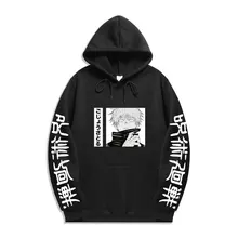 

Japanese Anime Jujutsu Kaisen Hoodies Graphic Hoodie Winter Warm Cartoon Streetwear Harajuku Yuji Itadori Sweatshirts Male
