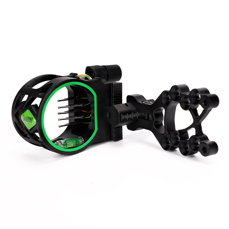 M1 Five Pin Sight Archery Equipment with Four-way Adjustable Sight Precise and Independently Adjustable Accuracy Easy To Use