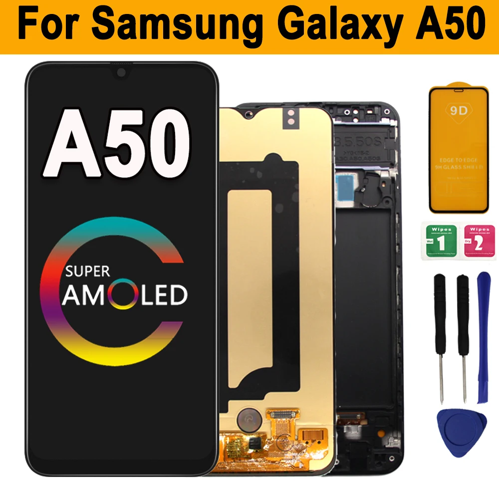 AMOLED-Display-For-Samsung-Galaxy-A50-LCD-Display-Touch-Screen ...