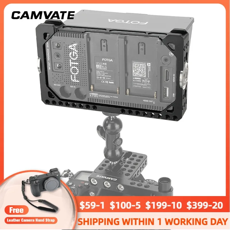 Насадка для монитора CAMVATE FOTGA DP500IIIS A50 Series 5 дюймов с двойными креплениями ARRI Rosette